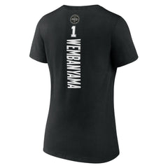 NBA Victor Wembanyama San Antonio Spurs Women's Playmaker Name & Number V-Neck T-Shirt