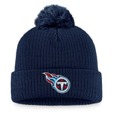 Women's Logo Cuffed Knit Hat with Pom - Tennessee Titans