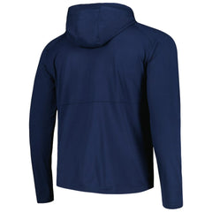 NHL Heather Navy St. Louis Blues Antigua Spikes Raglan Quarter-Zip Hoodie