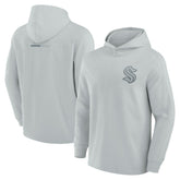 NHL Gray Seattle Kraken Fanatics Elements Lightweight Tri-Blend Fleece Hoodie