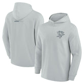 NHL Gray Pittsburgh Penguins Fanatics Elements Lightweight Tri-Blend Fleece Hoodie