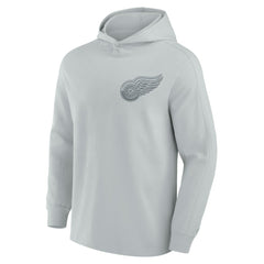 NHL Gray Detroit Red Wings Fanatics Elements Lightweight Tri-Blend Fleece Hoodie