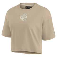 NBA Sacramento Kings Women's Elements Super Soft Boxy Cropped T-Shirt