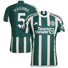 Harry Maguire Manchester United 2023/24 Away Player Jersey - Adidas Green