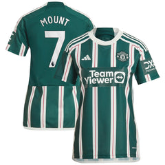 Mason Mount Manchester United Women's 2023/24 Away Replica Player Jersey - Adidas Green