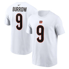 Joe Burrow Player Name & Number T-Shirt - Cincinnati Bengals