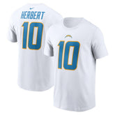 Justin Herbert Player Name & Number T-Shirt - Los Angeles Chargers