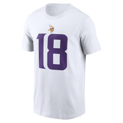 Justin Jefferson Player Name & Number T-Shirt - Minnesota Vikings