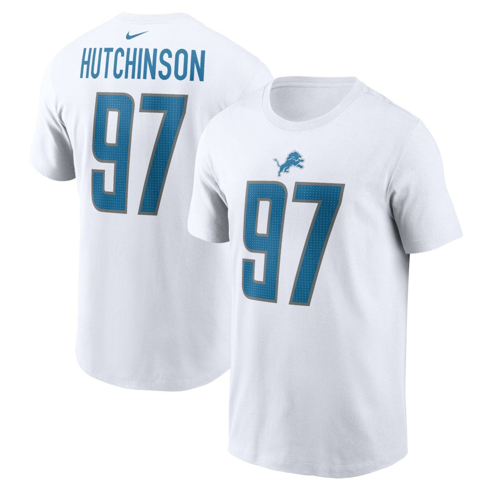 Aidan Hutchinson Player Name & Number T-Shirt - Detroit Lions