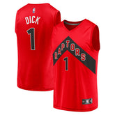 NBA Gradey Dick Toronto Raptors Youth Fast Break Player Jersey