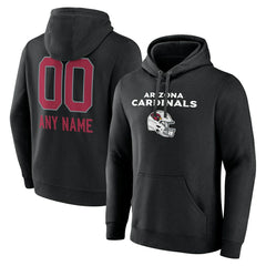 Personalized Name & Number Team Wordmark Pullover Hoodie - Arizona Cardinals