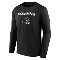 Personalized Name & Number Team Wordmark Long Sleeve T-Shirt - Baltimore Ravens