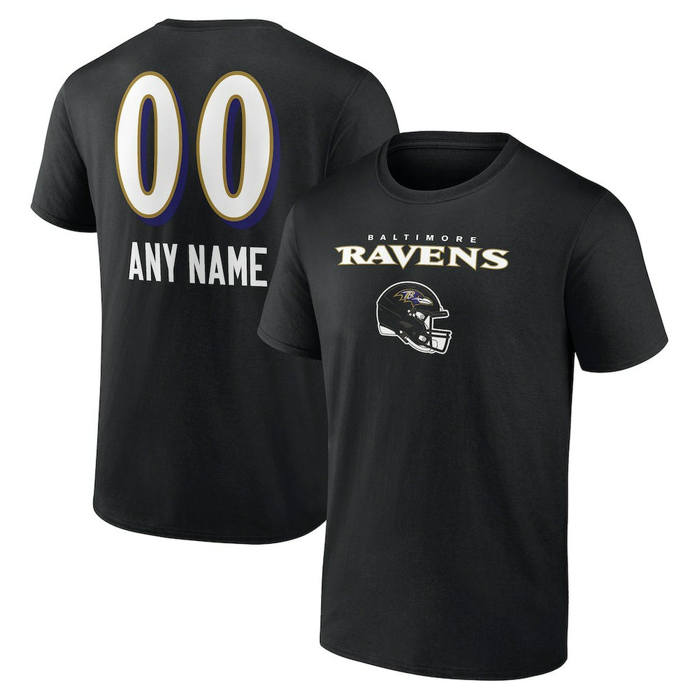 Personalized Name & Number Team Wordmark T-Shirt - Baltimore Ravens