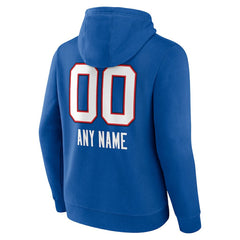 Personalized Name & Number Team Wordmark Pullover Hoodie - Buffalo Bills