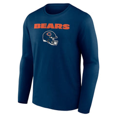 Personalized Name & Number Team Wordmark Long Sleeve T-Shirt - Chicago Bears