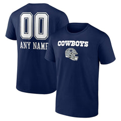 Personalized Name & Number Team Wordmark T-Shirt - Dallas Cowboys