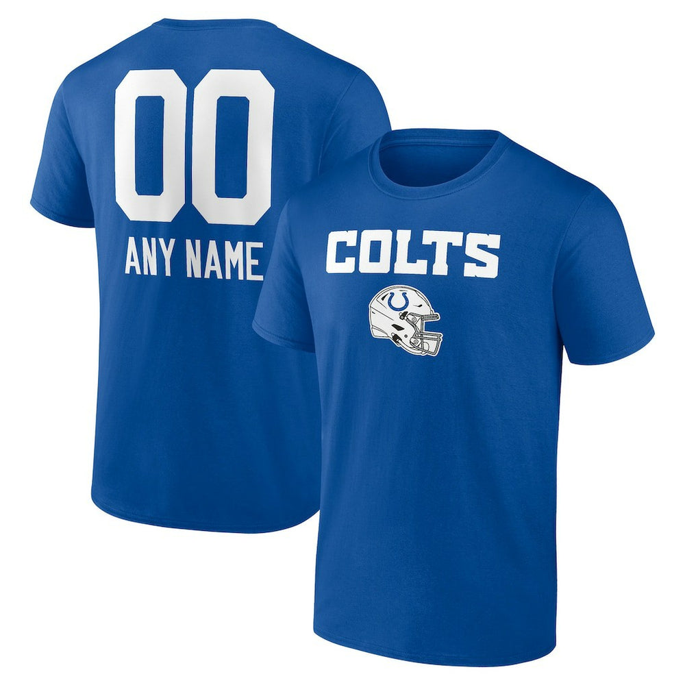 Personalized Name & Number Team Wordmark T-Shirt - Indianapolis Colts
