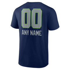 Personalized Name & Number Team Wordmark T-Shirt - Seattle Seahawks