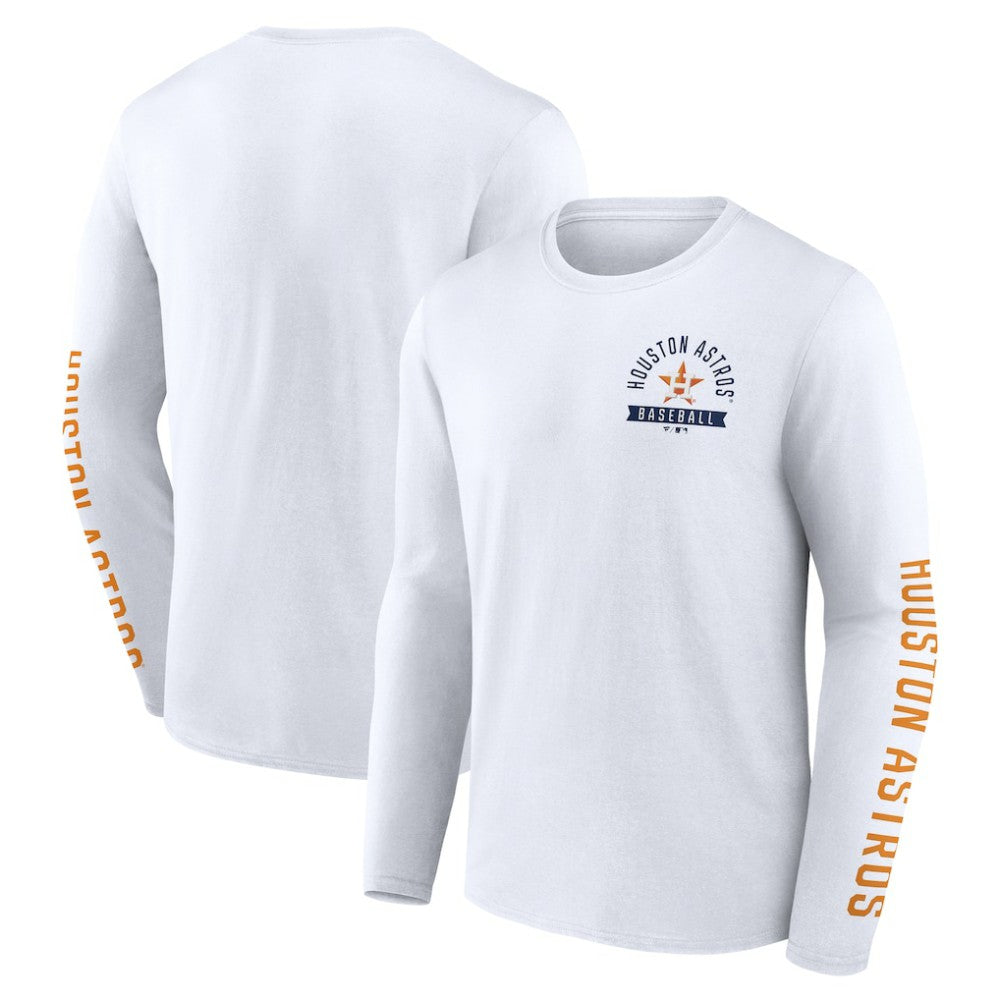 MLB Houston Astros Fanatics Press Box Long Sleeve T-Shirt