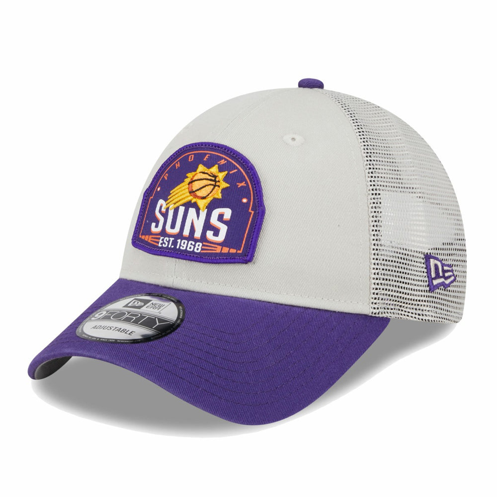NBA Phoenix Suns Throwback Patch Trucker 9FORTY Adjustable Hat