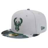 NBA Milwaukee Bucks Active Color Camo Visor 59FIFTY Fitted Hat