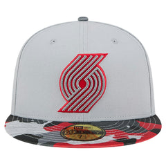 NBA Portland Trail Blazers Active Color Camo Visor 59FIFTY Fitted Hat