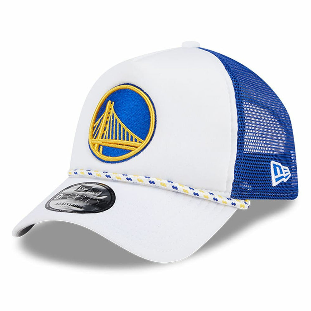 NBA Golden State Warriors Court Sport Foam A-Frame 9FORTY Adjustable Trucker Hat sale