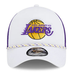 NBA Los Angeles Lakers Court Sport Foam A-Frame 9FORTY Adjustable Trucker Hat