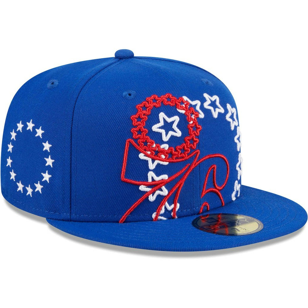 NBA Philadelphia 76ers Game Day Hollow Logo Mashup 59FIFTY Fitted Hat