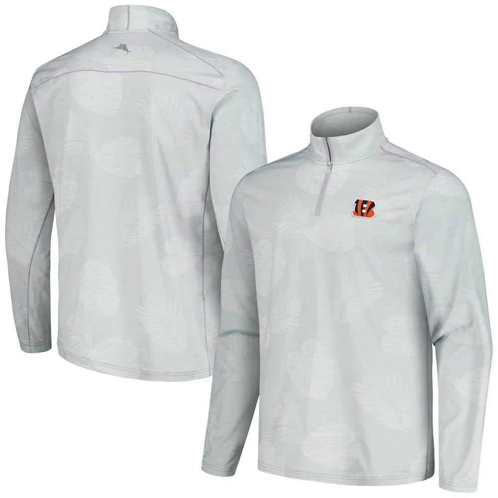 Delray Frond IslandZone Half-Zip Sweatshirt - Cincinnati Bengals