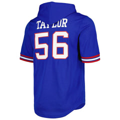 Lawrence Taylor Retired Player Name & Number Mesh Hoodie T-Shirt - New York Giants
