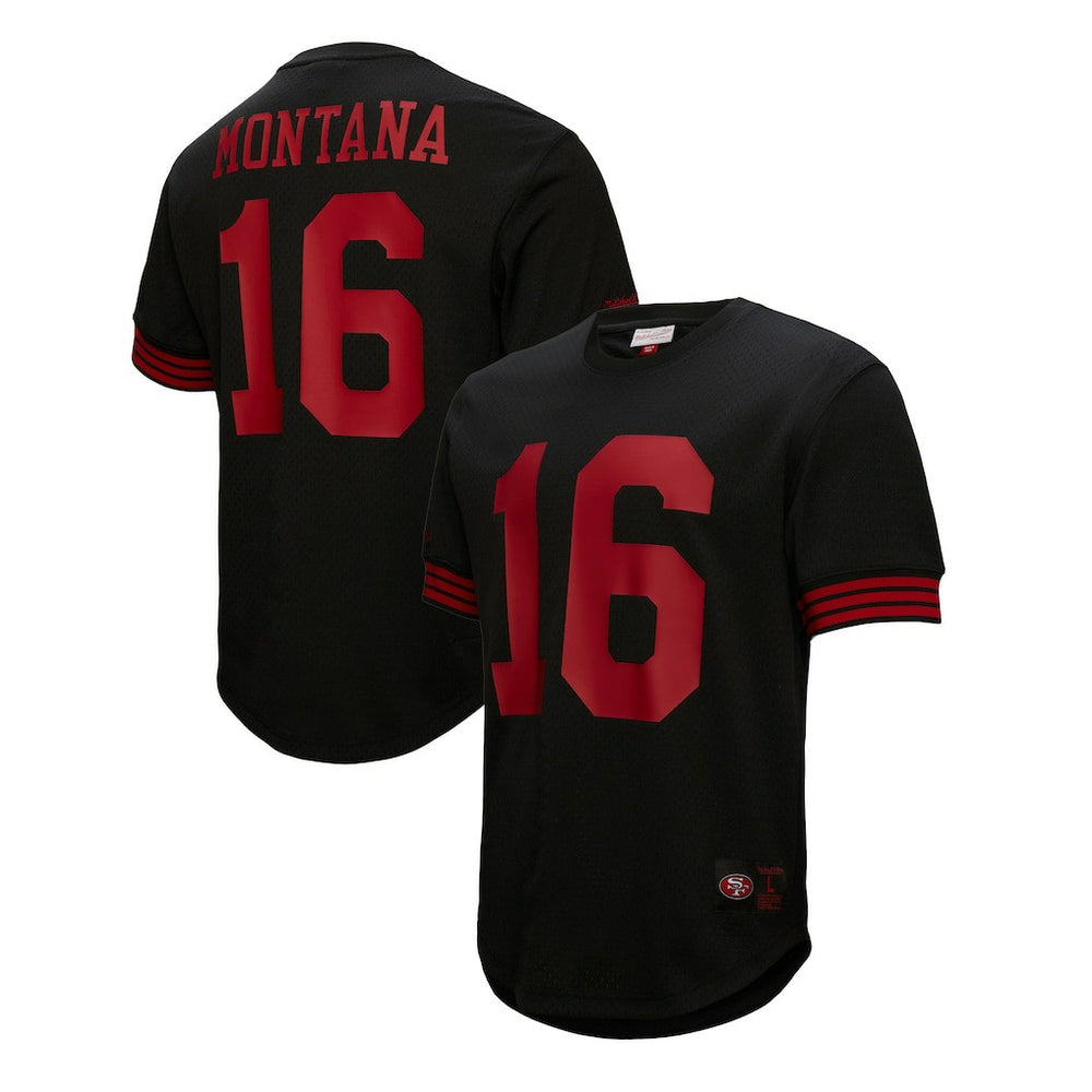 Joe Montana Retired Player Name & Number Mesh Top - San Francisco 49ers
