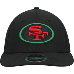 Black Excellence Collection Trucker Low Profile 9FIFTY Snapback Hat - San Francisco 49ers