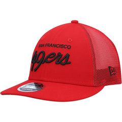 Black Excellence Collection Wordmark Trucker Low Profile 9FIFTY Snapback Hat - San Francisco 49ers