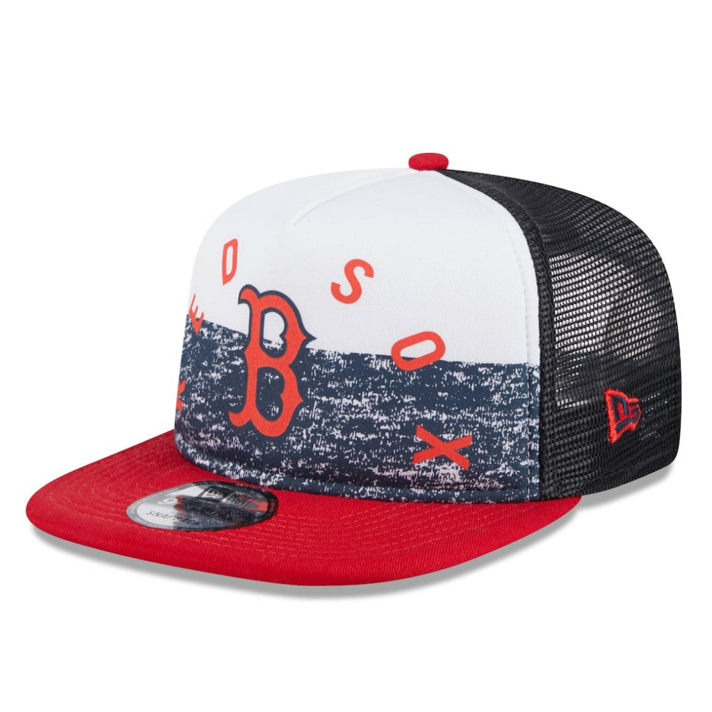 MLB Boston Red Sox New Era Team Foam Front A-Frame Trucker 9FIFTY Snapback Hat