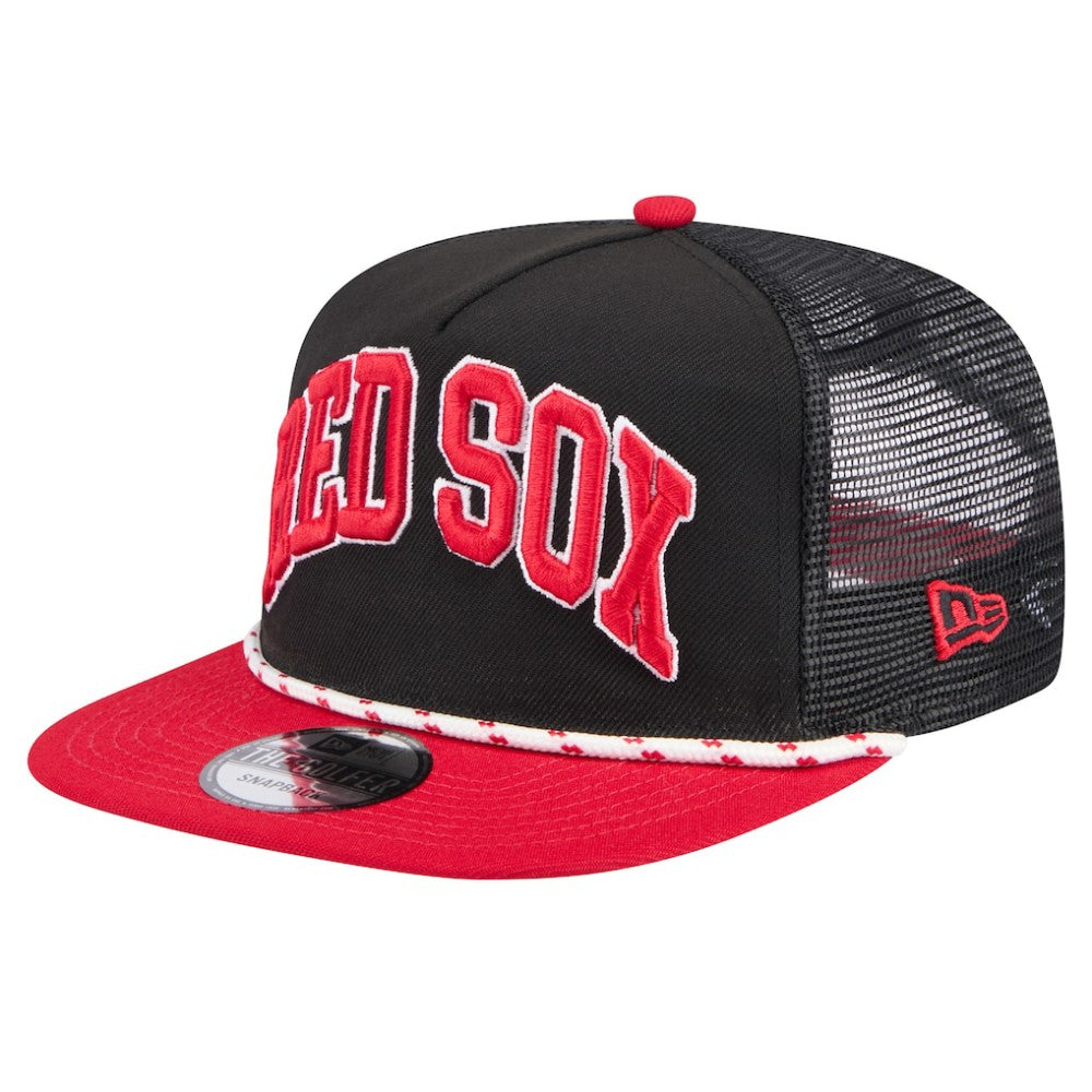 MLB Boston Red Sox New Era Throwback Meshback Golfer Hat