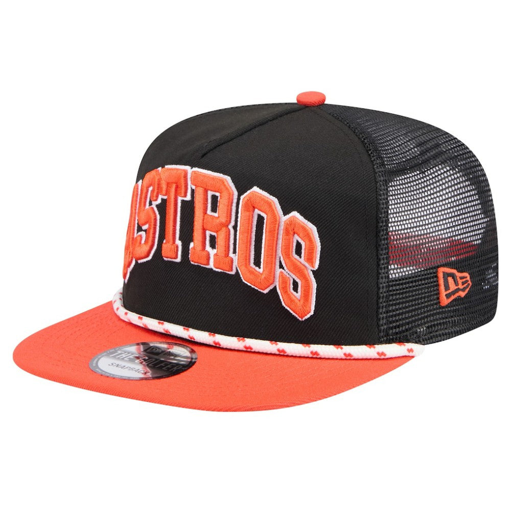 MLB Houston Astros New Era Throwback Meshback Golfer Hat