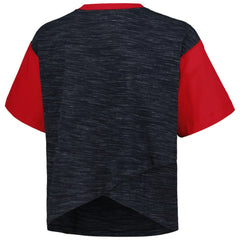 USWNT 5th & Ocean by New Era Women's Athletic Cross Back Cropped T-Shirt - New Era Navy