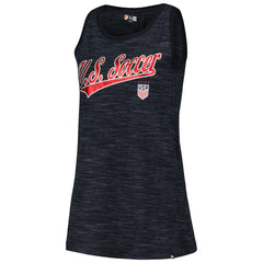 USWNT 5th & Ocean by New Era Women's Athletic Cross Back Tank Top - New Era Navy