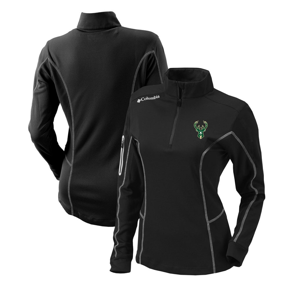 NBA Milwaukee Bucks Women's Omni-Wick Shotgun Quarter-Zip Pullover Top