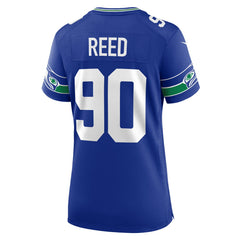 Jarran Reed Women's Throwback Player Game Jersey - Seattle Seahawks