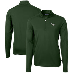 Cutter & Buck Virtue Eco Pique Recycled Quarter-Zip Pullover - Philadelphia Eagles