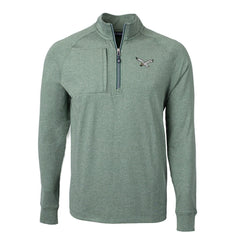 Cutter & Buck Adapt Eco Knit Heathered Recycled Quarter-Zip Pullover - Philadelphia Eagles