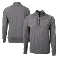 Cutter & Buck Adapt Eco Knit Heathered Recycled Quarter-Zip Pullover - Philadelphia Eagles