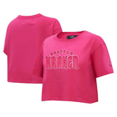 NHL This item will ship within 8 business days. Seattle Kraken Pro Standard Women's Triple Pink Cropped Boxy T-Shirt