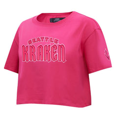 NHL This item will ship within 8 business days. Seattle Kraken Pro Standard Women's Triple Pink Cropped Boxy T-Shirt