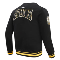 NHL Black Boston Bruins Pro Standard Crest Emblem Pullover Sweatshirt