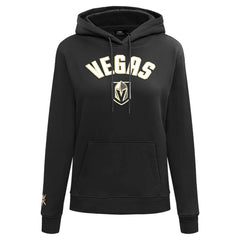 NHL Black Vegas Golden Knights Pro Standard Women's Classic Chenille Pullover Hoodie