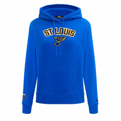 NHL Blue St. Louis Blues Pro Standard Women's Classic Chenille Pullover Hoodie