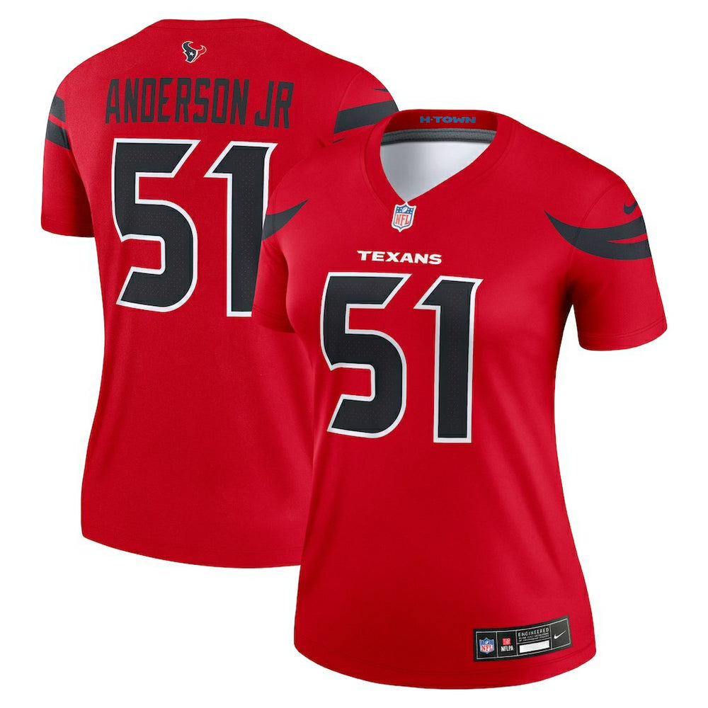 Will Anderson Jr. Women's Alternate Legend Player Performance Top - Houston Texans